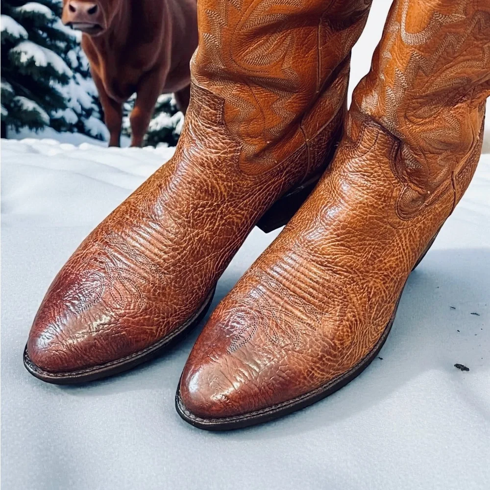 🔥 Dan Post Bullhide Cowboy Boots 11D USA Made – Christmas Special 🎁 - Picture 3 of 16